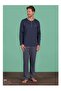 Pijadore Men's 100% Cotton Single Jersey Seasonal Long Sleeve Pajama Set 1934 - 2