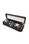 Watch Box 6 Pieces Without Glass Diplomat Model Black