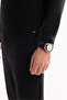 Men's Black Turtleneck Wool Blend Textured Knitwear Regular Fit Sweater A52Y5023 - 4