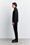 Men's Black Polo Collar Buttoned Technical Fabric Long Sleeve Basic Regular Fit T-Shirt A62Y1014 - 3