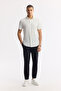 Men's White Classic Collar Wrinkle-Resistant Technical Fabric Short Sleeve Comfort Fit Shirt A51Y2141 - 5