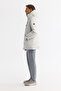 Men's Light Grey Hooded Water Repellent Windproof Goose down Comfort Fit Coat A42Y6044 - 4