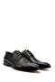 Men's Black Laced Leather Sole Genuine Leather Classic Shoes - 3