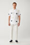 Men's White 100% Viscose Bottomed Britli Collar Printed Viscose Short Sleeve Regular Fit Shirt A41Y2180 - 6