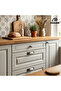 Hisar Antique Silver Button Handle Luxury Country Kitchen Furniture Cabinet Drawer Handle - 2