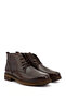 Men's Brown Antique Lace-Up Rubber Sole Genuine Leather Classic Boots - 2