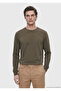 Khaki Plain 100% Cotton T-Shirt