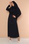 Women's Prayer Dress Halter-Length One-Piece Black - 4