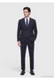 Navy Blue Striped Zeroweight Slim Fit 100% Wool Suit
