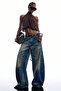 Chiffon Fabric Halter Neck Backless Brown Blouse - 3