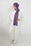 Combed Cotton Boneli Ready-Made Combed Cotton Hooded Shawl Two-Piece Set, Ps-57, Purple 2 - 6