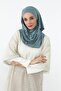Neck-Covering Veil Featuring Combed Cotton Boning Shawl, Ps-58, Dark Mint - 6