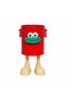 Walky Bin1 Piece Special Design Plastic Organizer with Feet and Porthole Eyes, Pen Holder, Makeup Box Organizer - 6