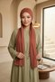 Combed Cotton Boneli Ready-Made Combed Cotton Hooded Shawl Two-Piece Set, Ps-57, Cinnamon - 3