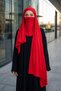 Neck-Covering Veil Featuring Combed Cotton Boned Shawl, Ps-58 - 4