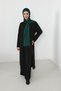 Combed Cotton Boneli Ready-Made Combed Cotton Hooded Shawl Two-Piece Set, Ps-57, Green - 7