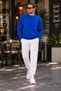 Crew Neck 3 Thread High Quality Unisex Women Men Sweatshirt - 4
