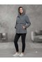 Women's Short Nova Fabric Lining Zippered Inflatable Coat with Hat