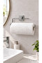 Metal Paper Towel Holder Rustproof Chrome Plated Adhesive Bathroom Towel Holder Bathroom Hanger