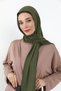 Combed Cotton Boneli Ready-Made Combed Cotton Hooded Shawl Two-Piece Set, Ps-57, Khaki - 8