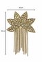 Crystal Stone Flower Applique with Hanging Elements - 4