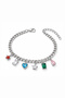Colorful Charm Bracelet Tarnish Resistant Steel Adjustable Silver Color - 2