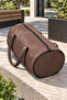 Faux Leather Duffel Bag, Travel and Carry-On Bag, Zippered, Large Volume, Durable, Stylish and Convenient Handbag - 4