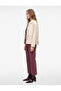 Cotton Slim Fit Buttoned Pocket Flared Crop Jean Trousers - Kick Flare Jeans - 2