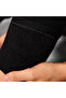 Women's Black Fleece-Lined High Waist Slimming Stretchy Plain Ribbed Winter Leggings - 4