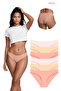 301 Women's Seamless Laser Bikini Pack of 6 Panties