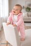 Baby Girl Set 3-Piece Set Hooded Bird Patterned Flexible Waist Baby Girl Set - 7