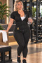 Sweat and Burning Thermal Slimming Fat Waist Belly Basen Melting Sweat Leggings Zippered Set - 5