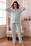 Elisa Soft Elegance Soft Buttoned Adjustable Waist Maternity Pajama Set - 2