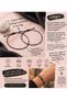 Unisex Black Rope Macrame Detailed Lucky Bracelet Adjustable (2 Pcs) - 2