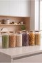 Set of 6 1300 ml Glass Jars – Premium Design, Stylish Appearance, and Practical Food Storage Solution