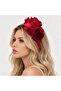Red Rose Detailed Handmade Crown – Special Design Floral Hair Accessory – Crown for Festivals, Weddings, and Special Occasions - 2