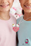 2Pcs Best Friends Friendship Kitty Necklace Combine Broken Hearts