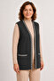 Women's Middle Age and Above Knitwear Plain Pattern Buttonless Mother's Vest 3321 - 3