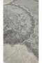 Isola Bella Non-Slip Base, Dowry Velvet Lace Detailed 2-Piece Super Luxury Oval Bath Mat Set - 2