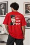 Atatürk Unisex Oversize 24/1 Cotton T-Shirt - Special Collar Print