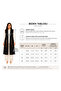Women's Middle-Aged Patterned Comfortable Fit Flounced Combed Cotton Mother Long Vest 4320 - 6