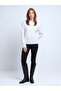 10640 Crew Neck Soft Textured Sweater-Ecru - 4