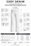 Women's Plus Size High Waist Regular Fit Lycra Pants C626-Navy Blue - 2