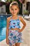 Chiffon Pareolu Girls' Quick Dry 4 Piece Bikini Swimsuit Set
