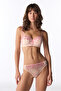 Light Pink Lotus Floral Padded Bra - 6