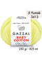 Baby Cotton 3413-Lightweight and Comfortable Cotton Yarn for Summer Projects - 5 Yards