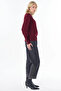 Turtleneck Basic Knitwear Sweater Dark Burgundy - 6
