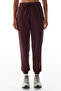 Brown High-Waisted Elastic Cuffed Sweatpants - 2