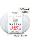 Baby Cotton 3410-Lightweight and Comfortable Cotton Yarn for Summer Projects - 5 Yards