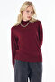 Turtleneck Basic Knitwear Sweater Dark Burgundy